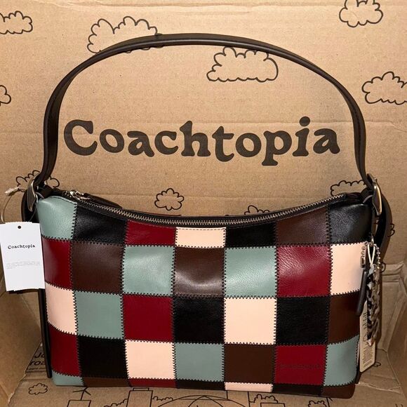 Coachtopia green multi alter/ego shoulder bag - Picture 1 of 7
